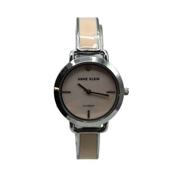 Anne Klein Wrist Watch Analog Diamond Quartz Ladies New Battery - Picture 1 of 6